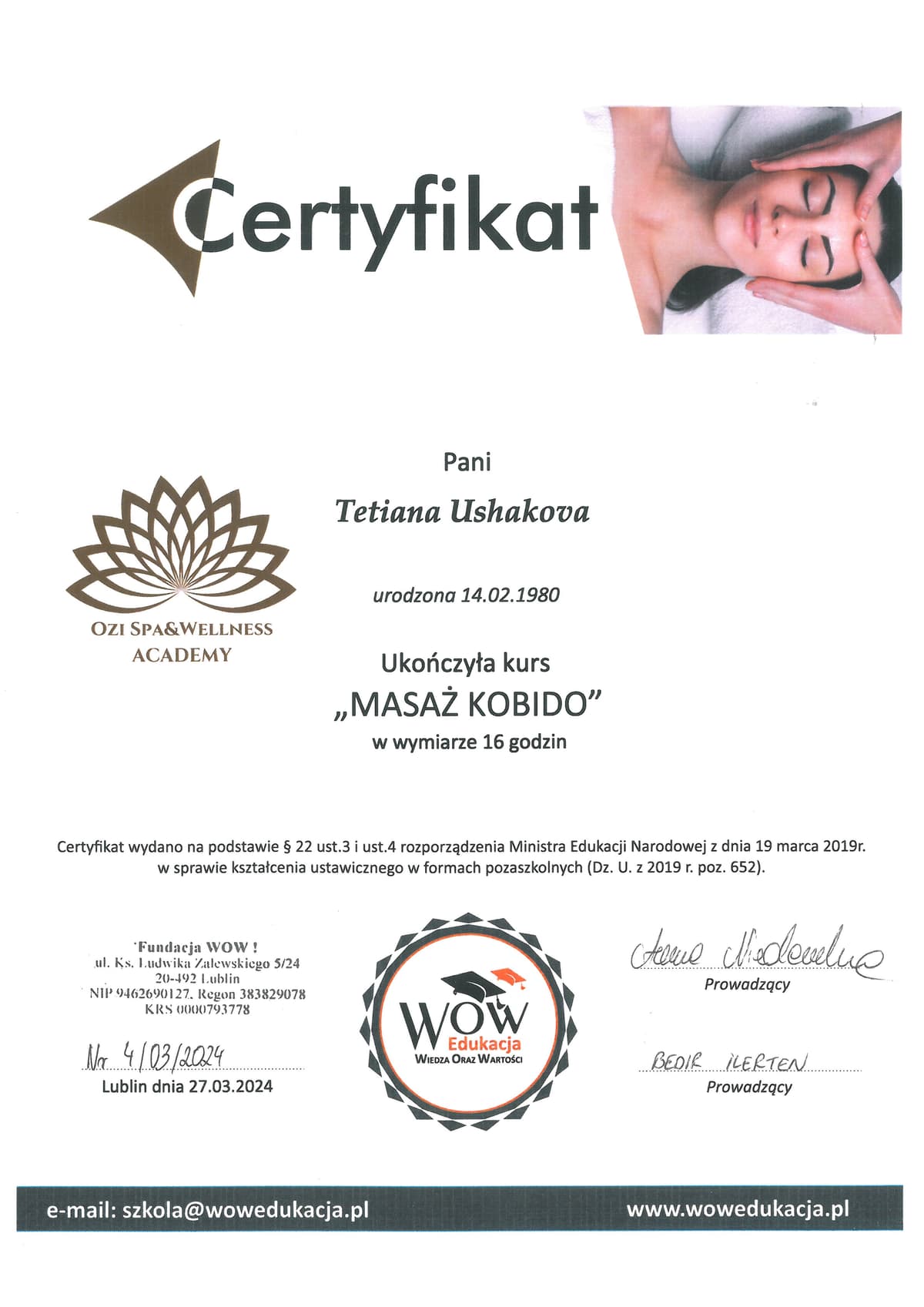 Certificate 2